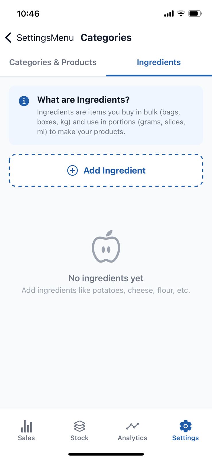 Ingredients List